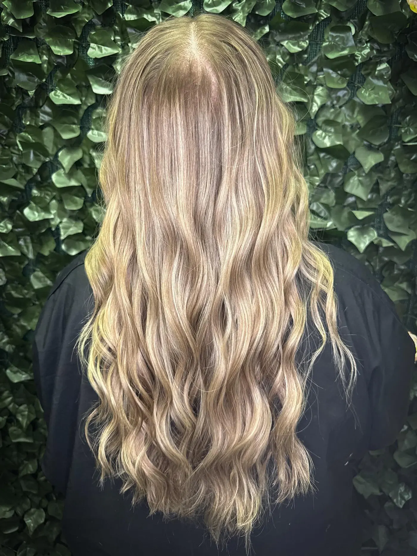Long blonde balayage with blended highlights, finished in loose waves — Cosmetology by Cami, Hammond, Louisiana