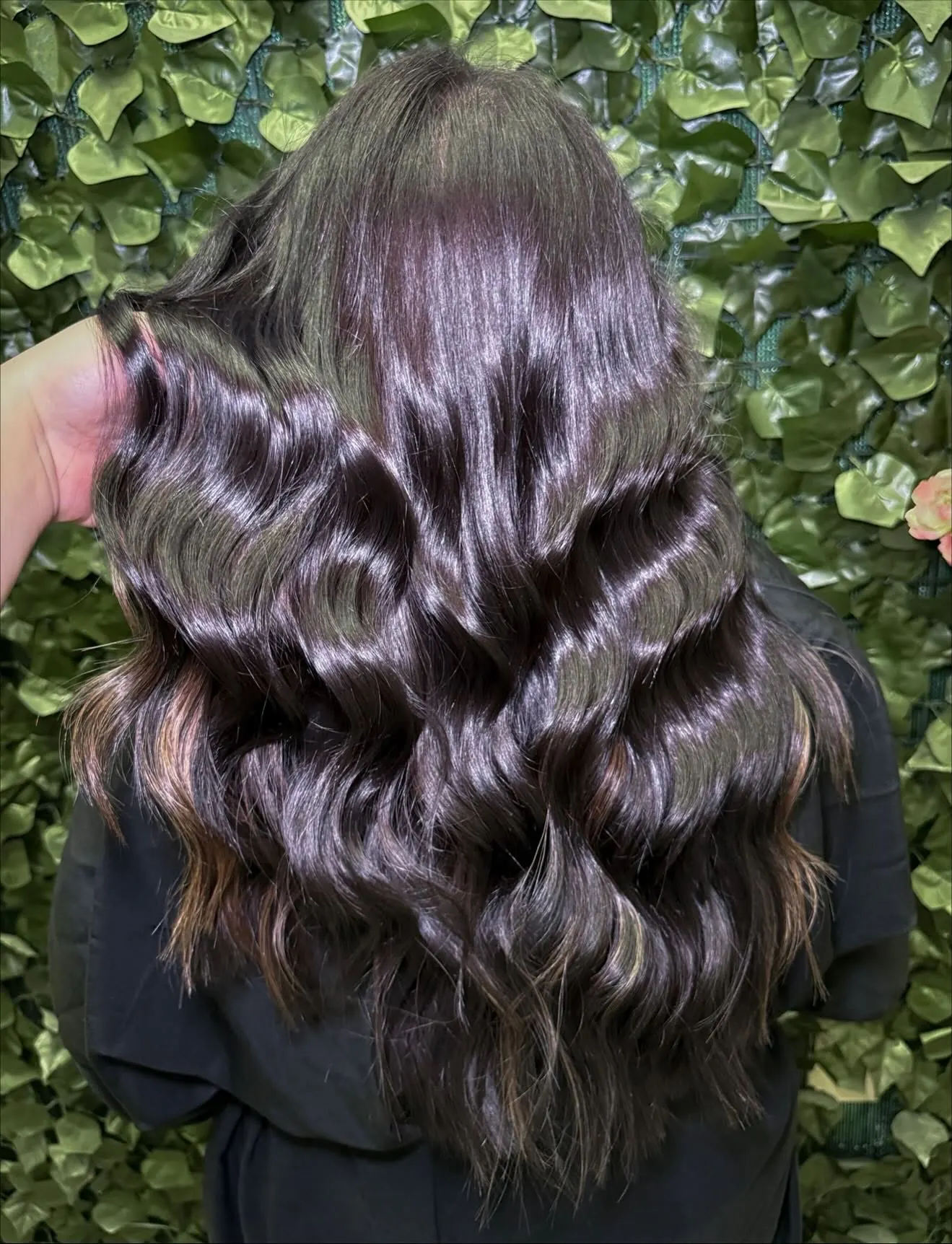Deep violet-toned brunette with a glossy finish — Cosmetology by Cami, Hammond, Louisiana